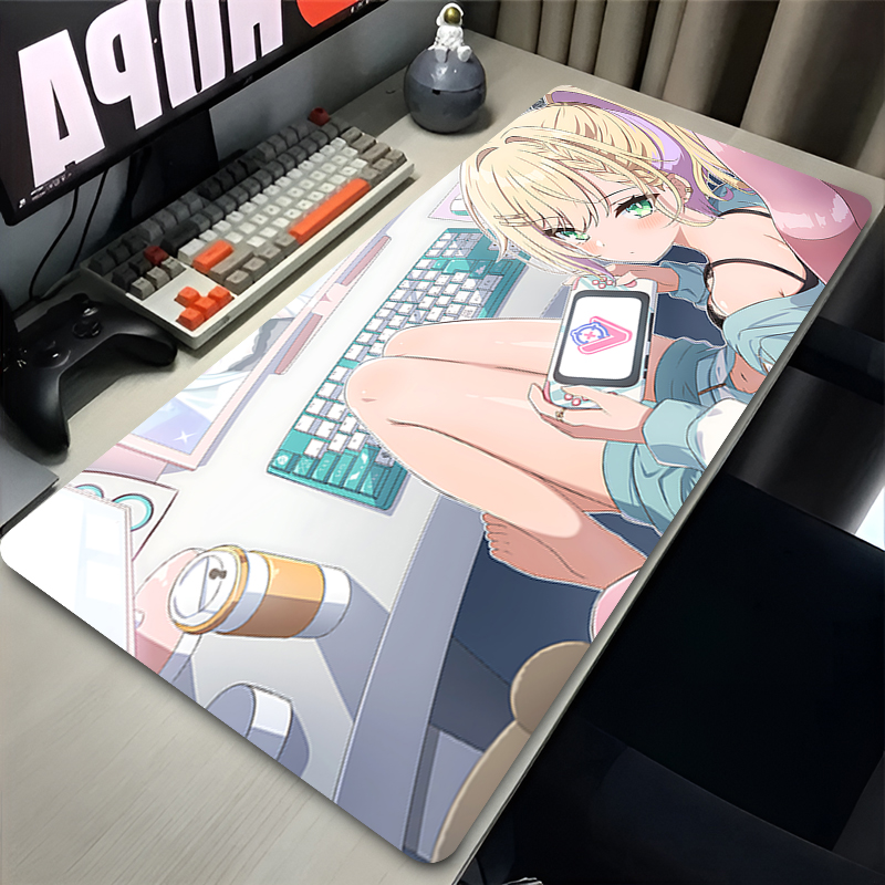 Laptop Accessories Girls - XXL Rubber Anime Girl Gaming Mouse