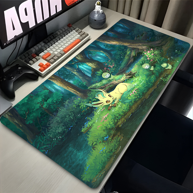 Keyboard Laptop Accessories - Mouse Pad Gamer P-pokemon Leafeon Large