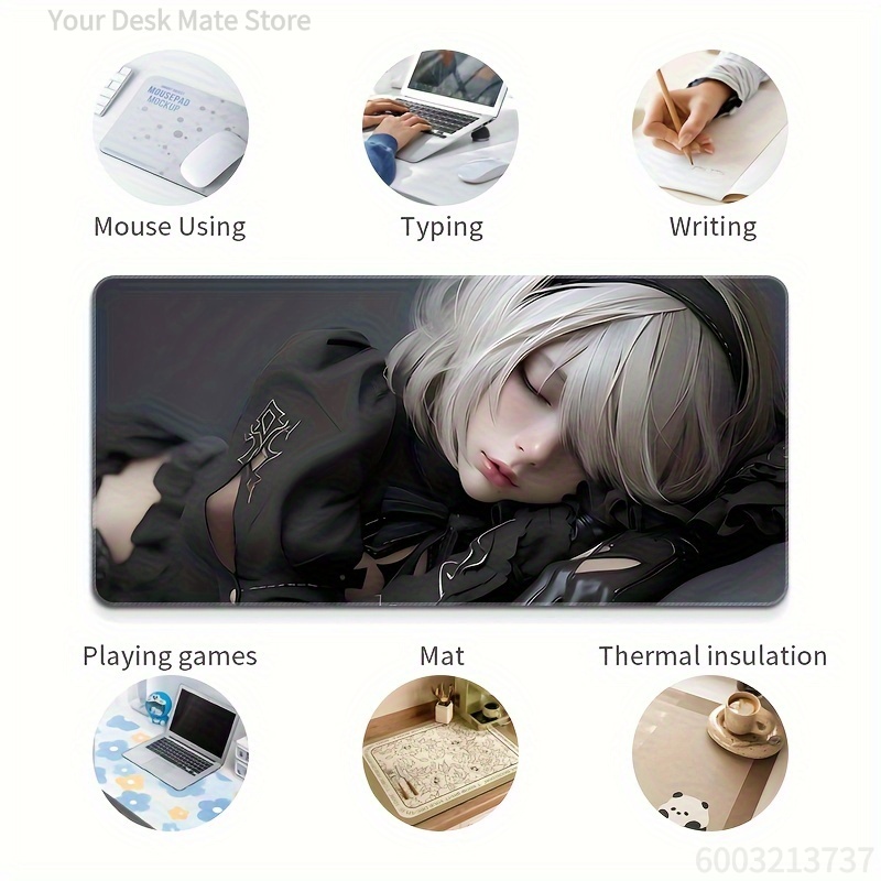 Short Hair Anime Girl Theme Mo - Laptop Accessories Girls recensie en prijs