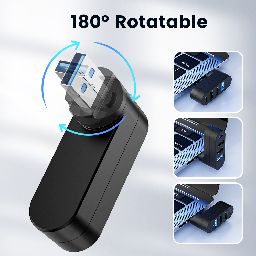 USB 3.0 Power Adapter 180° Rot - Usb C Docking Hub recensie en prijs