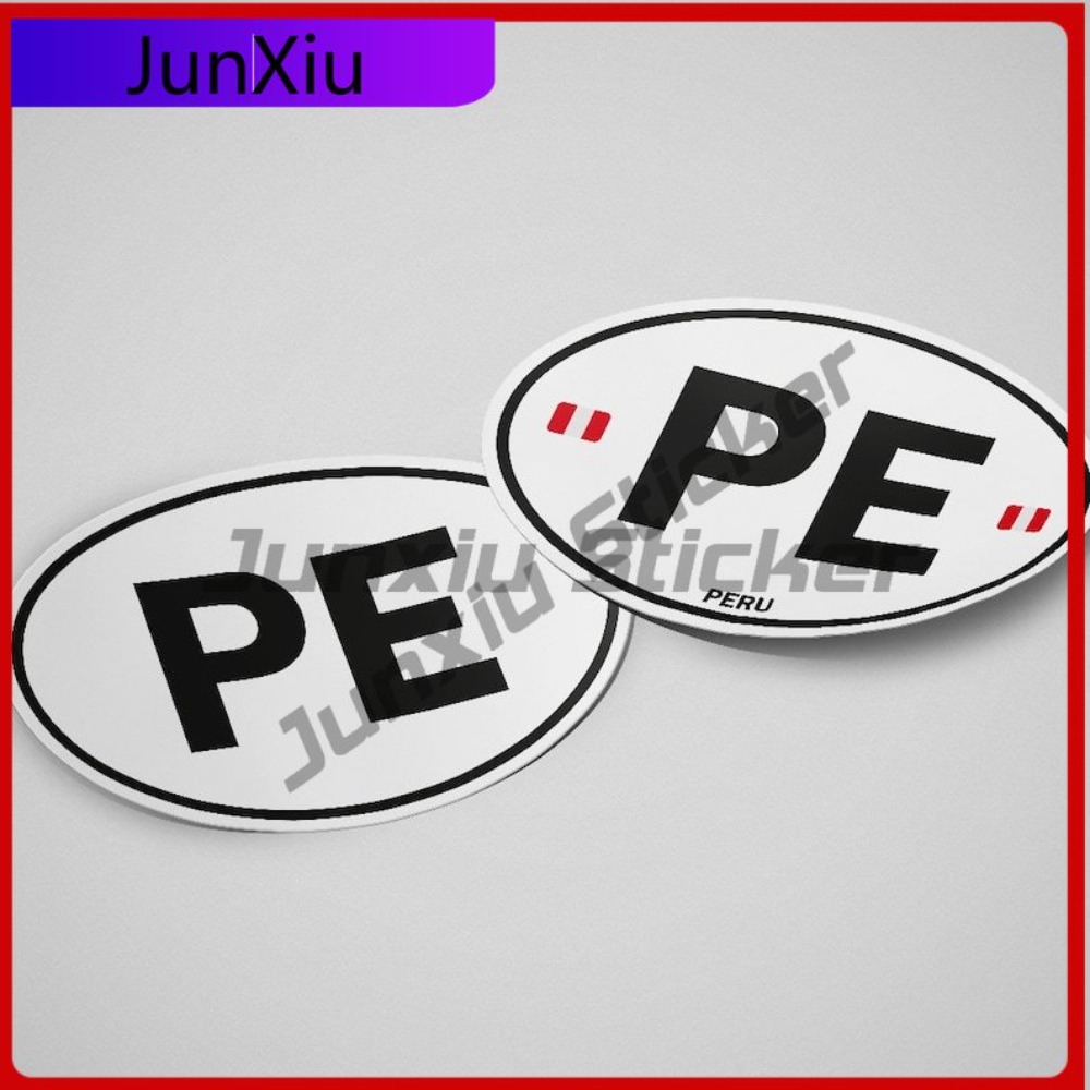Peru PE Sticker Oval Flag Wate - Laptop Unique Accessories recensie en prijs