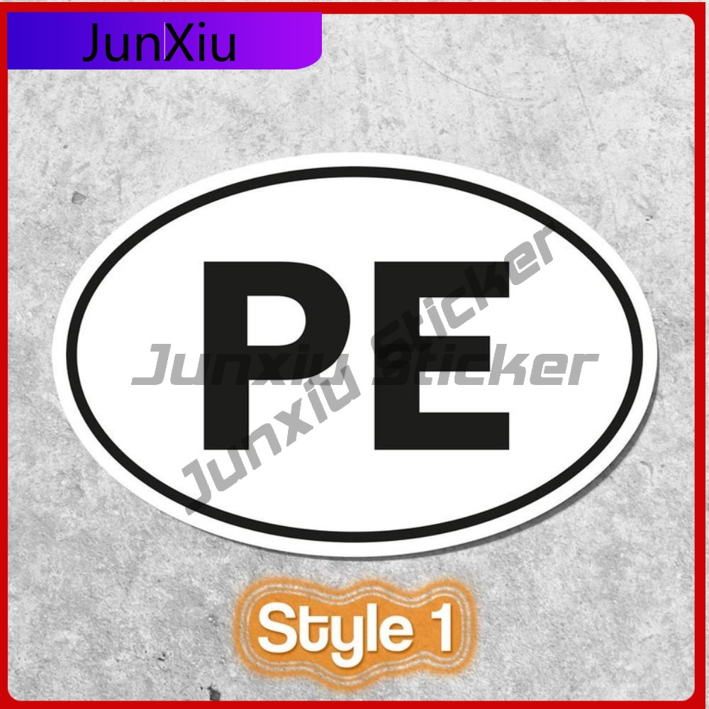 Peru PE Sticker Oval Flag Wate - Laptop Unique Accessories recensie en prijs