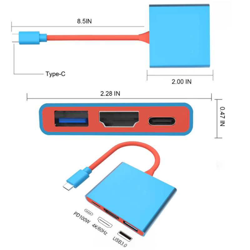 New 3 IN 1 Portable for Ninten - Usb C Docking Hub recensie en prijs