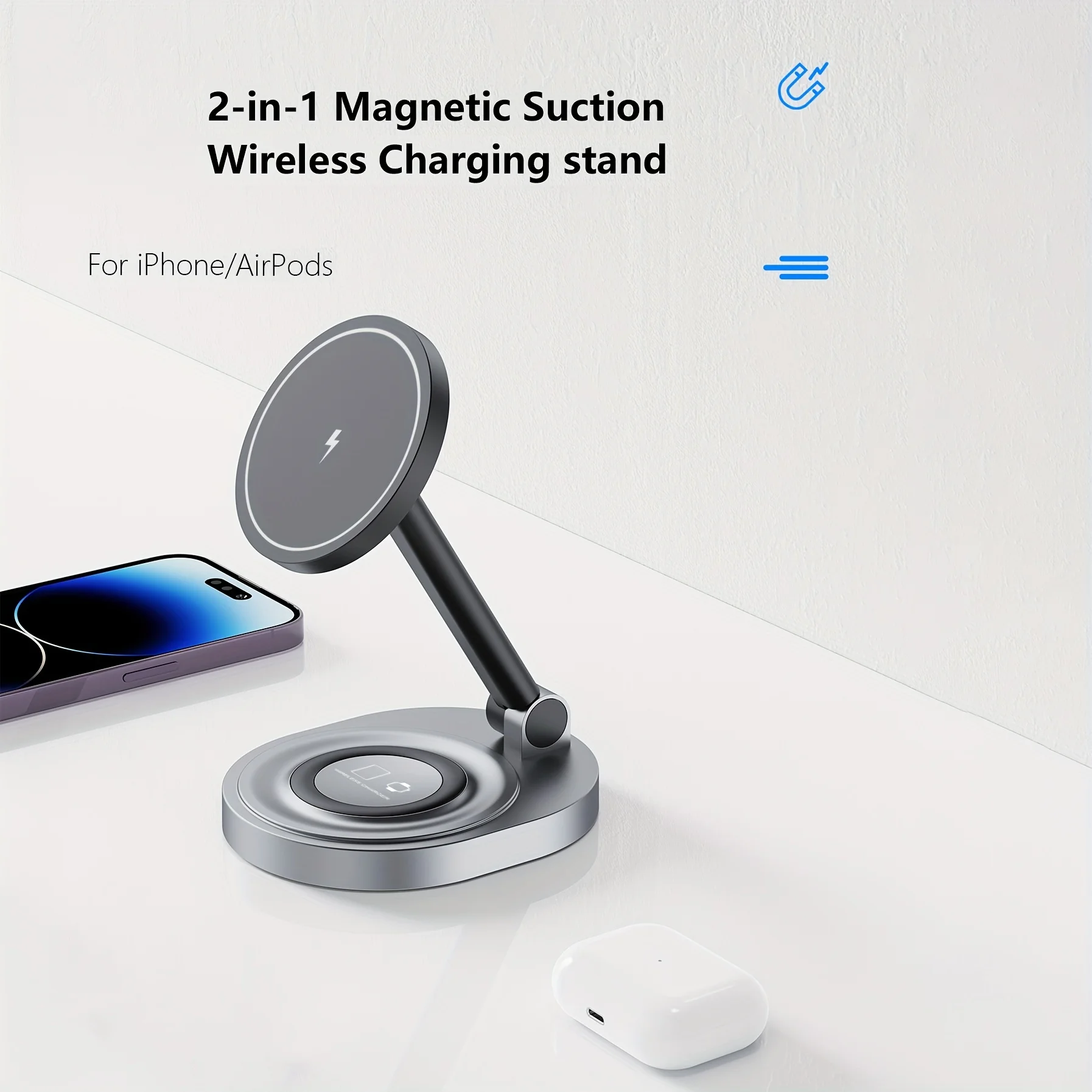 2 In 1 Magnetic Wireless Charg - Usb C Docking Hub recensie en prijs