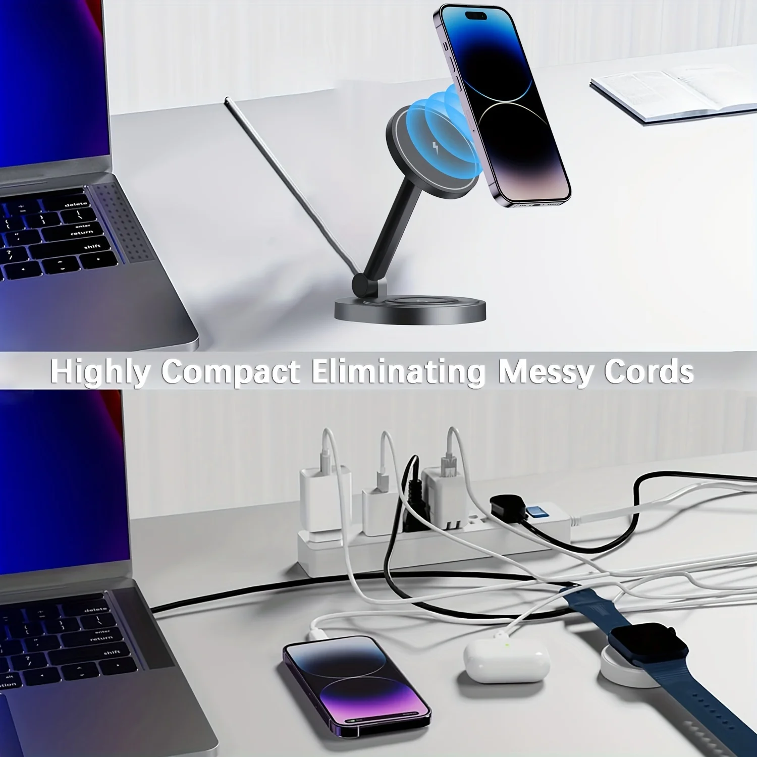 2 In 1 Magnetic Wireless Charg - Usb C Docking Hub recensie en prijs