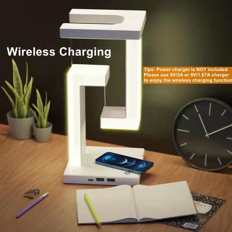 Floating Desk Lamp With Wirele - Usb C Docking Hub recensie en prijs