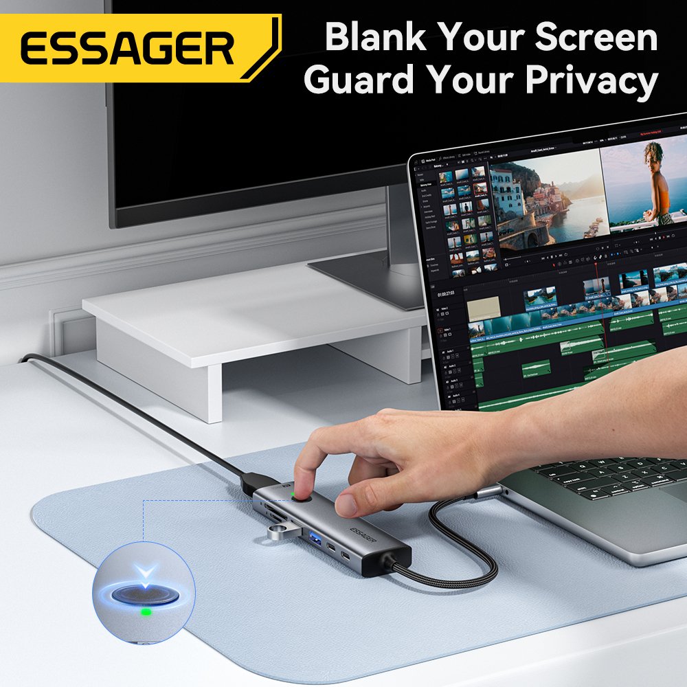 Essager USB C HUB 4K 7-in-1 Ty - Usb C Docking Hub recensie en prijs